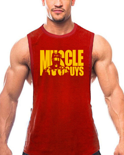 Men's Fast-Dry Gym Exercise Vest – Loose Fit, 6 Colors, M–XXL