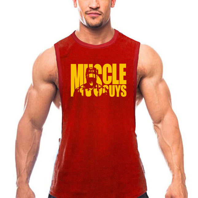 Men's Fast-Dry Gym Exercise Vest – Loose Fit, 6 Colors, M–XXL
