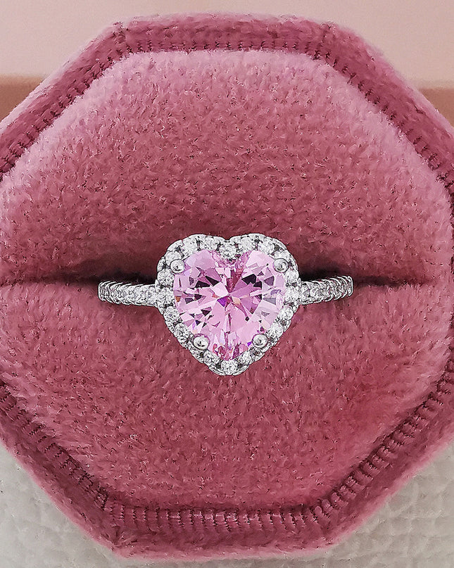 Cubic Zirconia Geometric Ring Collection