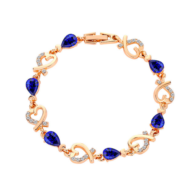 Women's Rhinestone Crystal Bracelet – 4 Colors + Gift Set