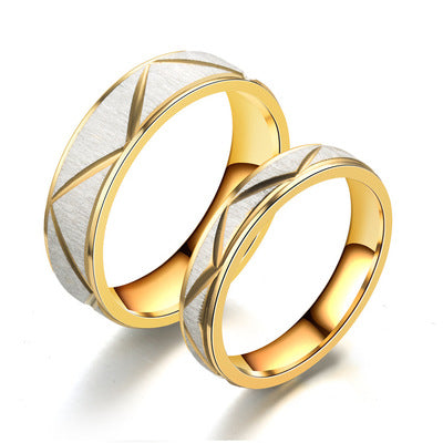 24K Gold Plated Stainless Steel Ring – 4mm & 6mm | Sizes 5–13