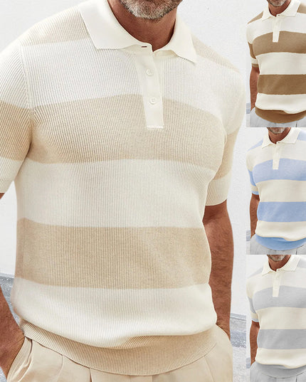 Men's Short-Sleeve Color-Block Shirt– Slim Fit