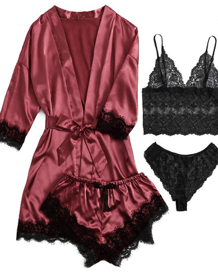 Women's Pajamas Four-piece Set