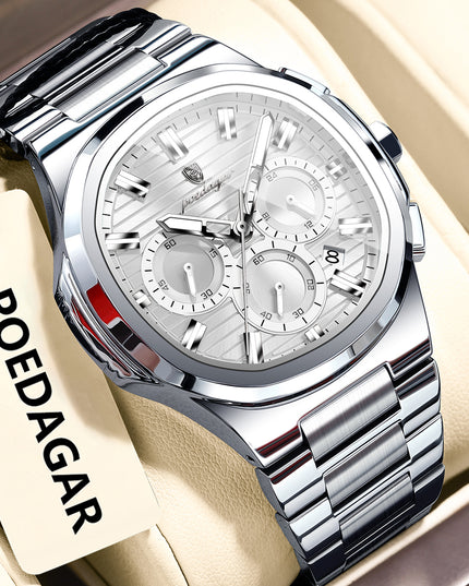 Men's Waterproof Luminous Quartz Watch – 11 Colors