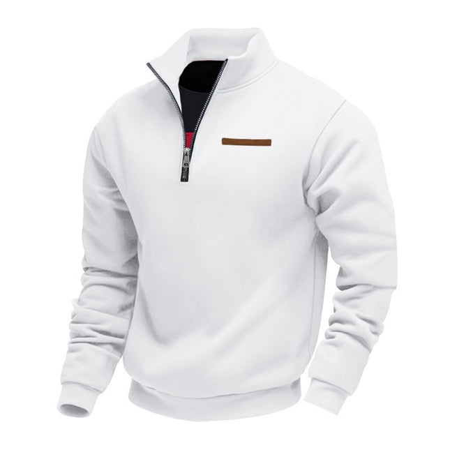 Men's Slim-Fit Fleece-Lined Pullover Sweatshirt – 8 Colors, S–3XL