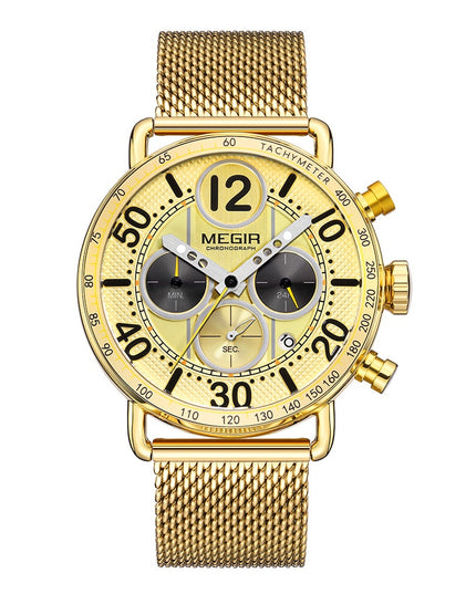 Men's Gold Quartz Fashion Watch – 5 Style Options