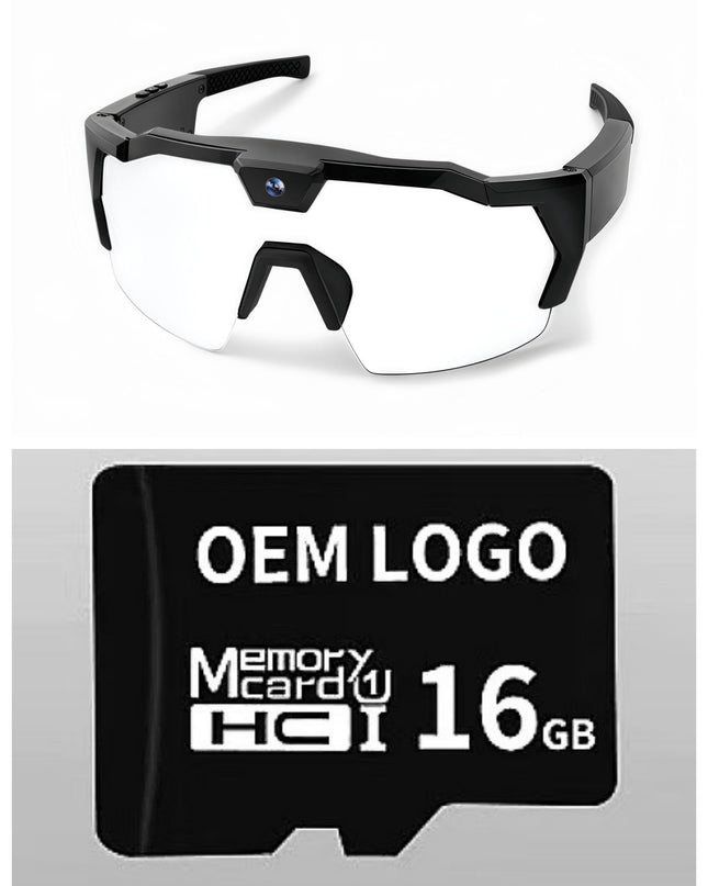 AI Smart Riding Glasses with Built-In Camera – Multiple Lens Types & Storage Options