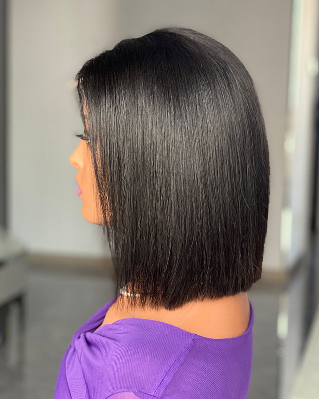 12A Grade Vietnam Bone Straight Bob Wig – 100% Human Hair