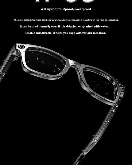 AI Smart Bluetooth Glasses – 3rd Gen, Photo & Video, AI Translation, Touch Control