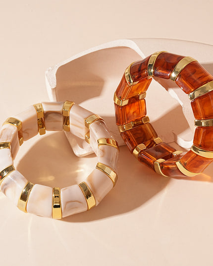 Women's Acrylic Blooming Pattern Bracelet – 9 Unique Designs