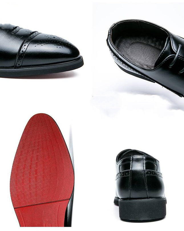 Men's Pointed-Toe  Faux Leather Shoes
