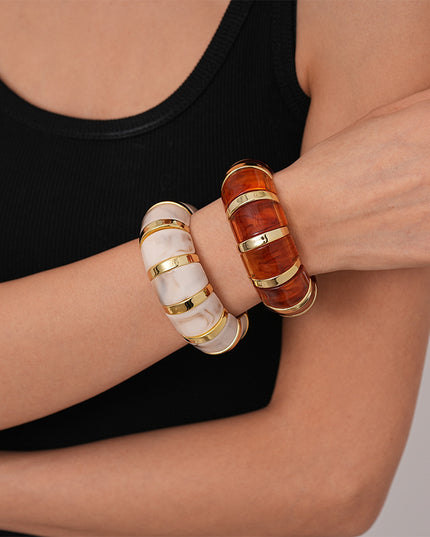 Women's Acrylic Blooming Pattern Bracelet – 9 Unique Designs