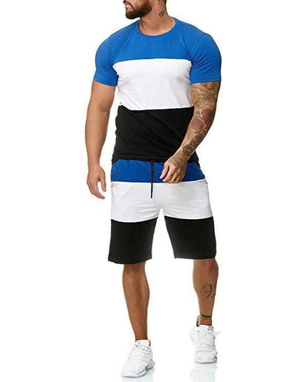 Men's 2-Piece Sport T-Shirt & Shorts Set – 5 Colors, Sizes S–4XL