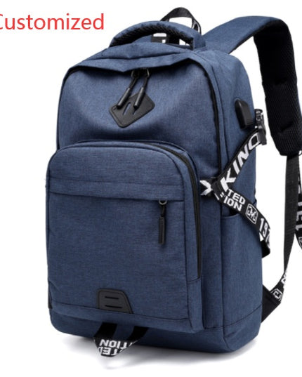 Laptop Backpack with USB Charging Port – 20–35L, Oxford Fabric, 3 Colors