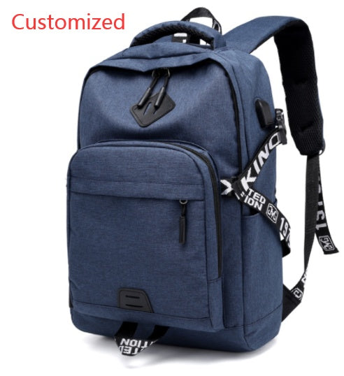 Laptop Backpack with USB Charging Port – 20–35L, Oxford Fabric, 3 Colors