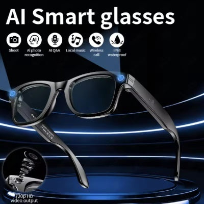 AI Smart Bluetooth Glasses – 3rd Gen, Photo & Video, AI Translation, Touch Control