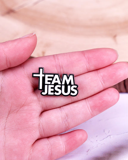 Jesus Enamel Pin Badge – Faith Brooch for Men & Women