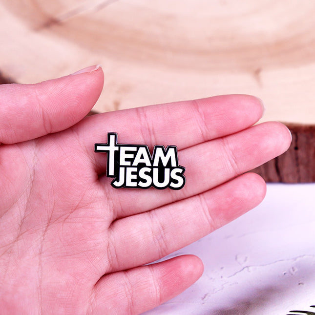 Jesus Enamel Pin Badge – Faith Brooch for Men & Women