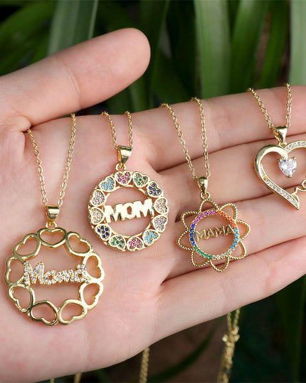 MAMA Rhinestone Necklace | Mother's Day Gift