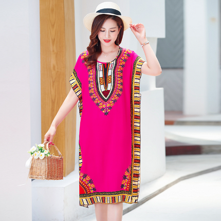 Women's 3D Floral Hooded Dress – Cotton Silk, 10 Colors, One Size