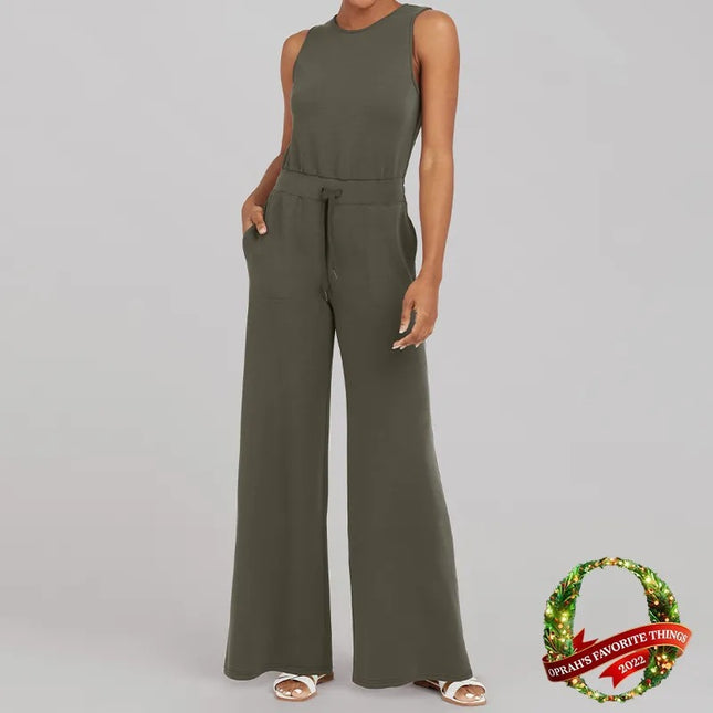 Slim-Fit Casual Jumpsuit