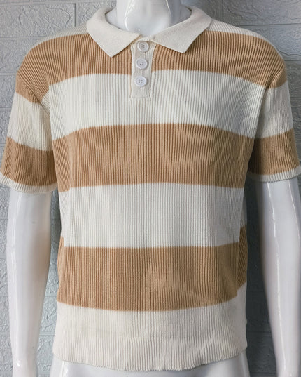 Men's Short-Sleeve Color-Block Shirt– Slim Fit