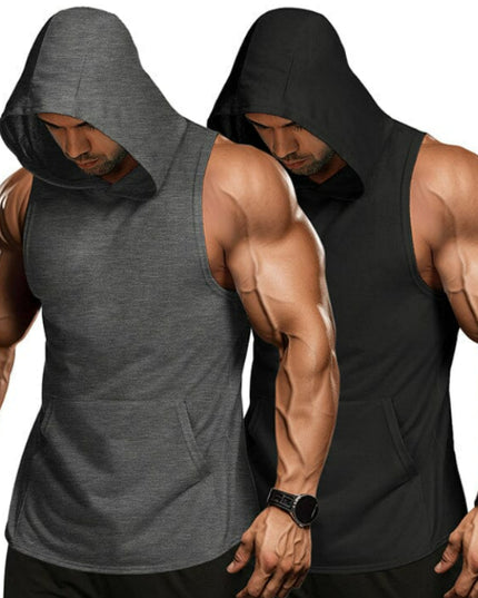 Breathable Lightweight Sweat-wicking Training Tight-fitting Hooded Vest
