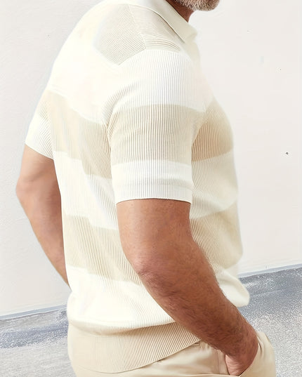 Men's Short-Sleeve Color-Block Shirt– Slim Fit