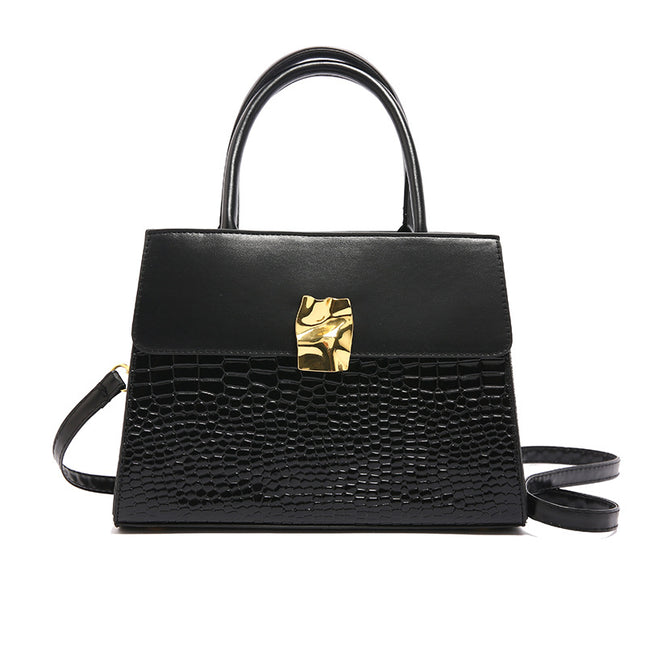 Women's Streetwear PU Leather Crossbody Bag – Patchwork Stitching, 6 Colors