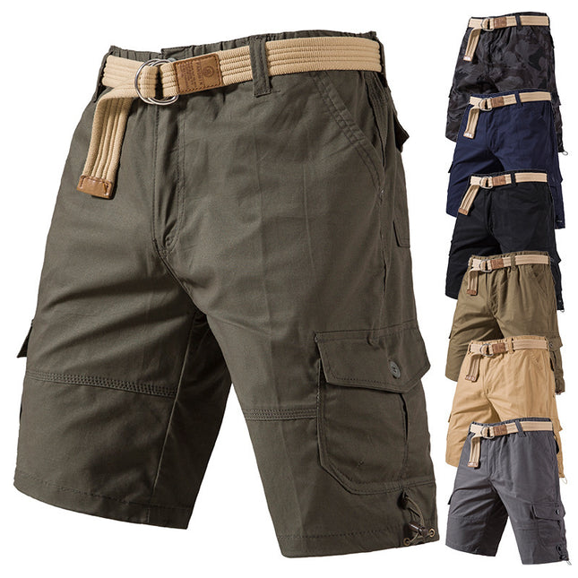 Men's Cotton Casual Shorts – Relaxed Fit, Extended Sizes M–5XL