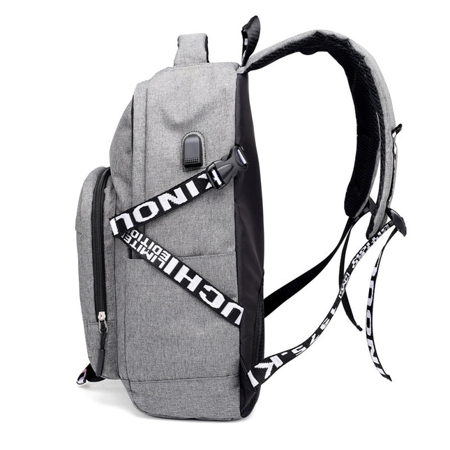 Laptop Backpack with USB Charging Port – 20–35L, Oxford Fabric, 3 Colors