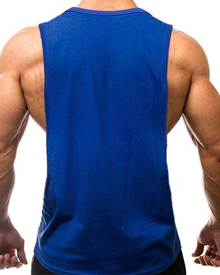 Men's Fast-Dry Gym Exercise Vest – Loose Fit, 6 Colors, M–XXL