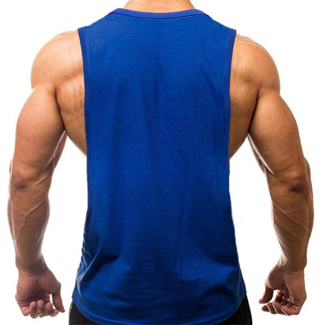 Men's Fast-Dry Gym Exercise Vest – Loose Fit, 6 Colors, M–XXL