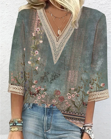 Women's Printed Street Style Short-Sleeve Top – 4 Colors, S–5XL