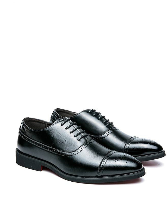 Men's Pointed-Toe  Faux Leather Shoes