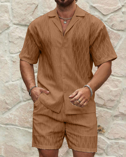 Men's Summer Two-Piece Short - Set — Shirt & Shorts