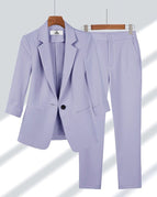 Purple Outfit Top Pants / M