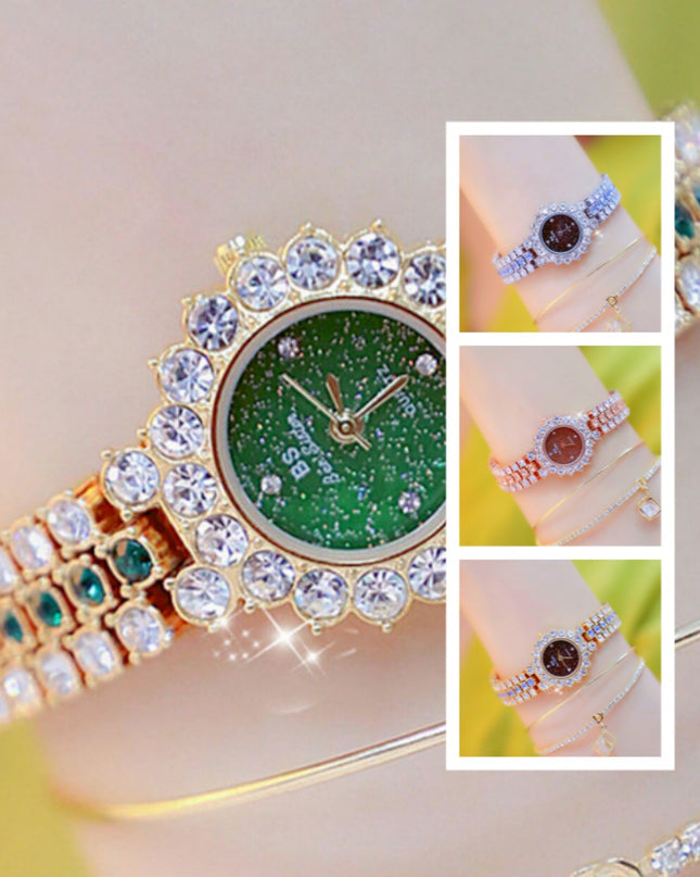 Women's Luxury Quartz Watch & Bracelet Set