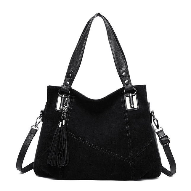 Women's Retro Velvet Tassel Crossbody Bag – 3D Pocket, 4 Colors