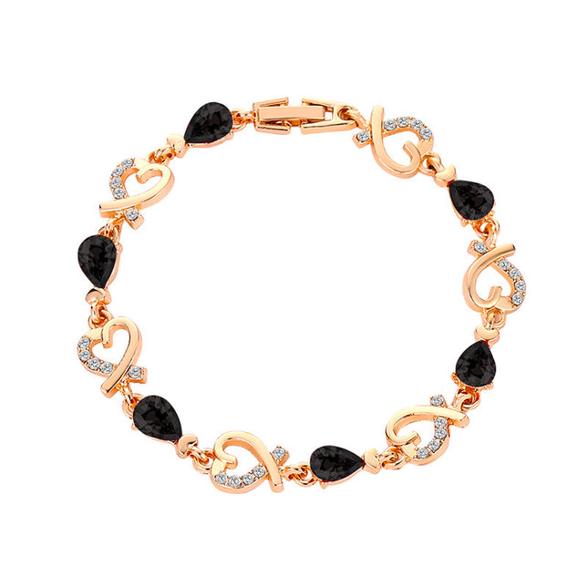 Women's Rhinestone Crystal Bracelet – 4 Colors + Gift Set