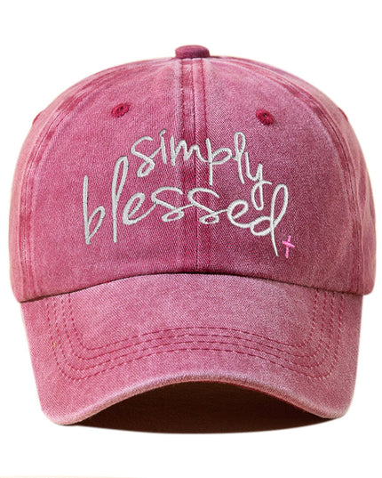 Simply Blessed Embroidered Baseball Cap