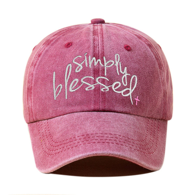 Simply Blessed Embroidered Baseball Cap