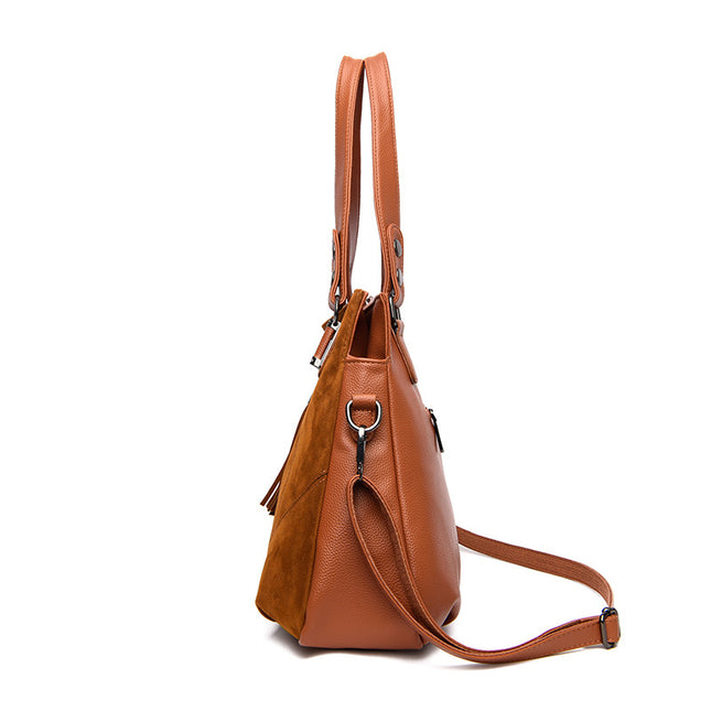 Women's Retro Velvet Tassel Crossbody Bag – 3D Pocket, 4 Colors