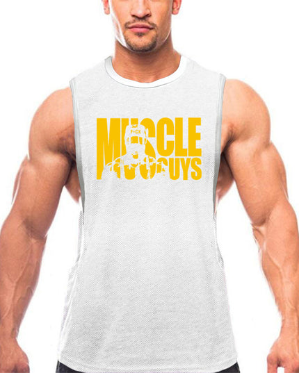 Men's Fast-Dry Gym Exercise Vest – Loose Fit, 6 Colors, M–XXL