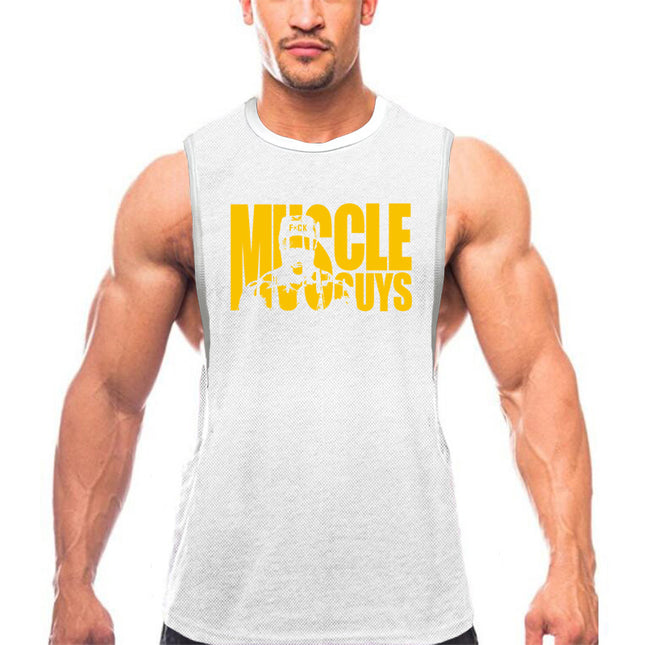 Men's Fast-Dry Gym Exercise Vest – Loose Fit, 6 Colors, M–XXL