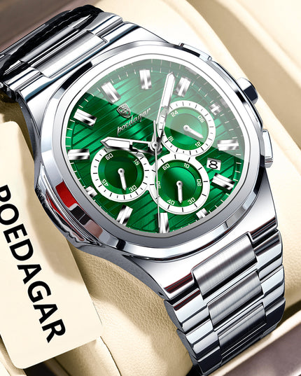 Men's Waterproof Luminous Quartz Watch – 11 Colors