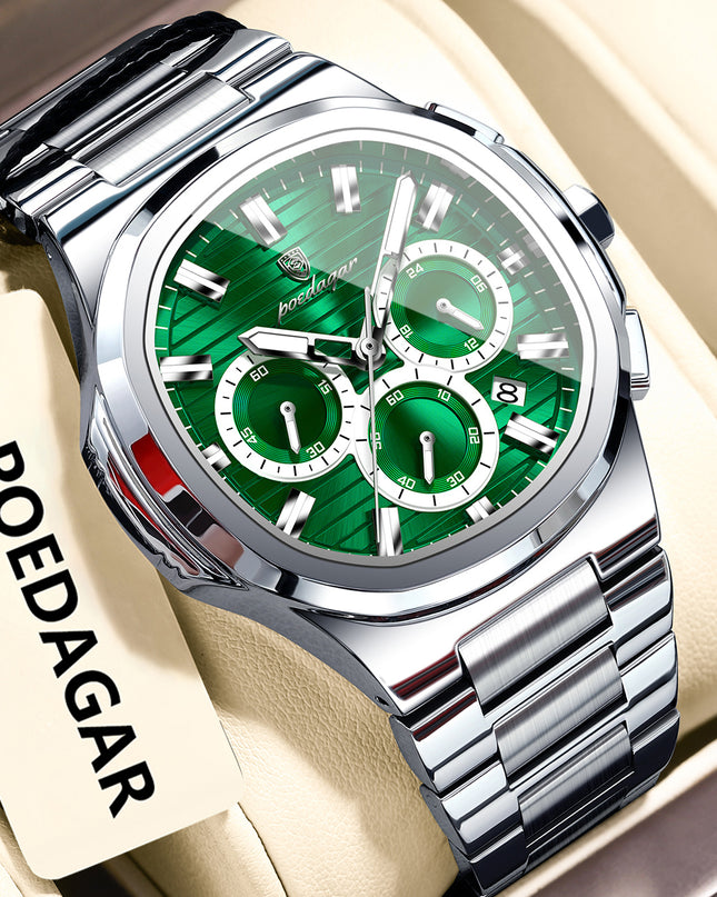 Men's Waterproof Luminous Quartz Watch – 11 Colors