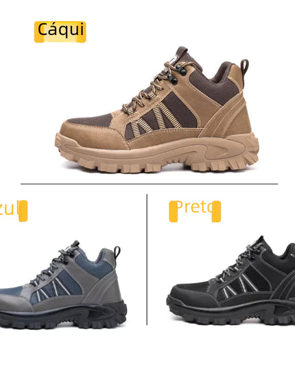 Steel Toe Work Boots for Men and Women, Lightweight & Breathable