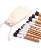 Wood color+cloth bag