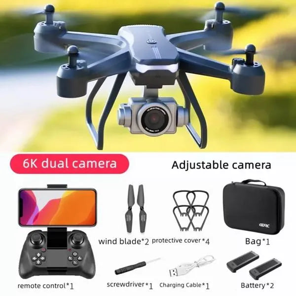 V14 Professional Drone – 6K HD Dual Camera, Wi-Fi FPV, 3 Batteries Included